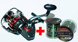 Котушка BratFishing SHAR PEI 6000 FD+ Жилка 300м.