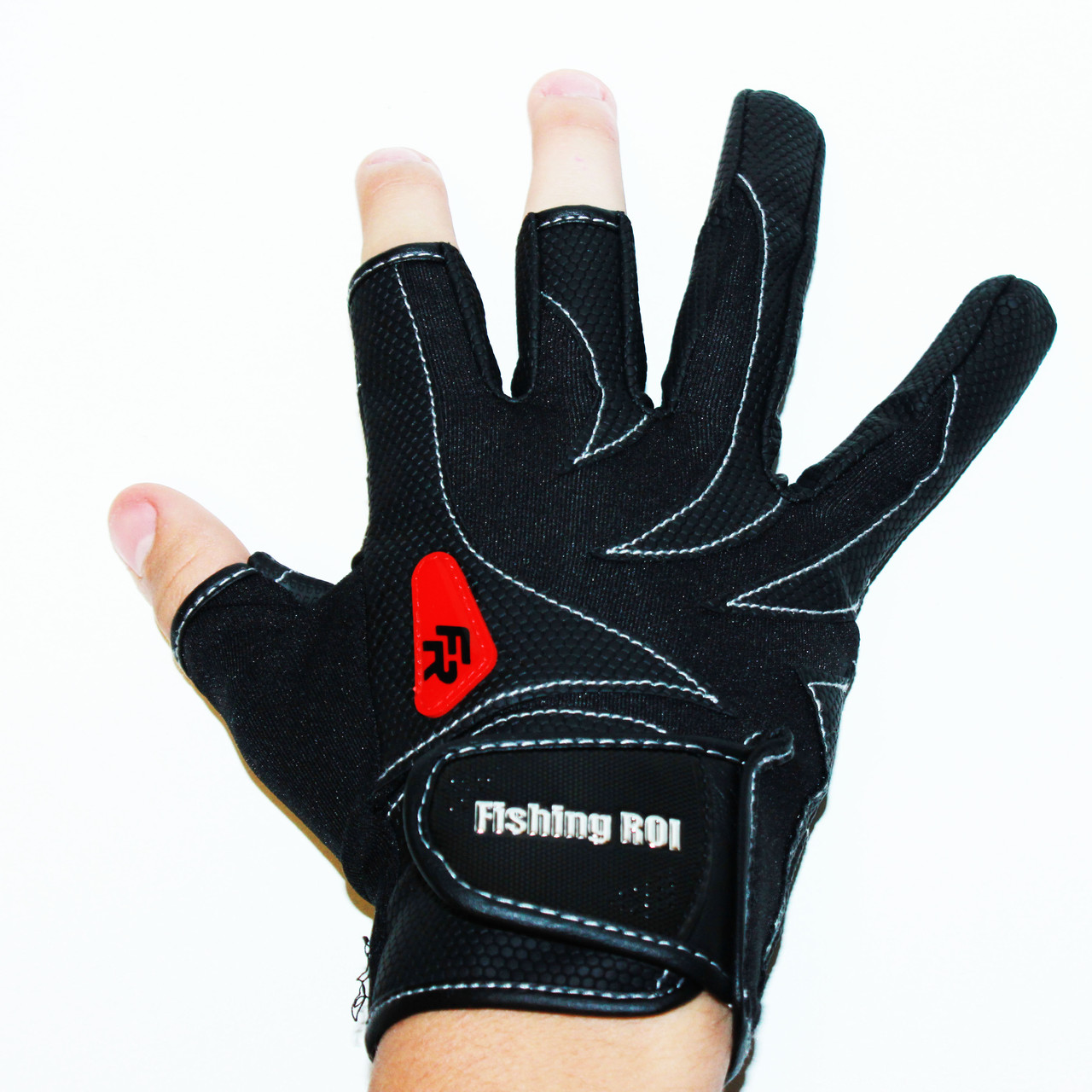 Перчатки спиннингиста «FISHING ROI» WK-05 Черные, фото 1