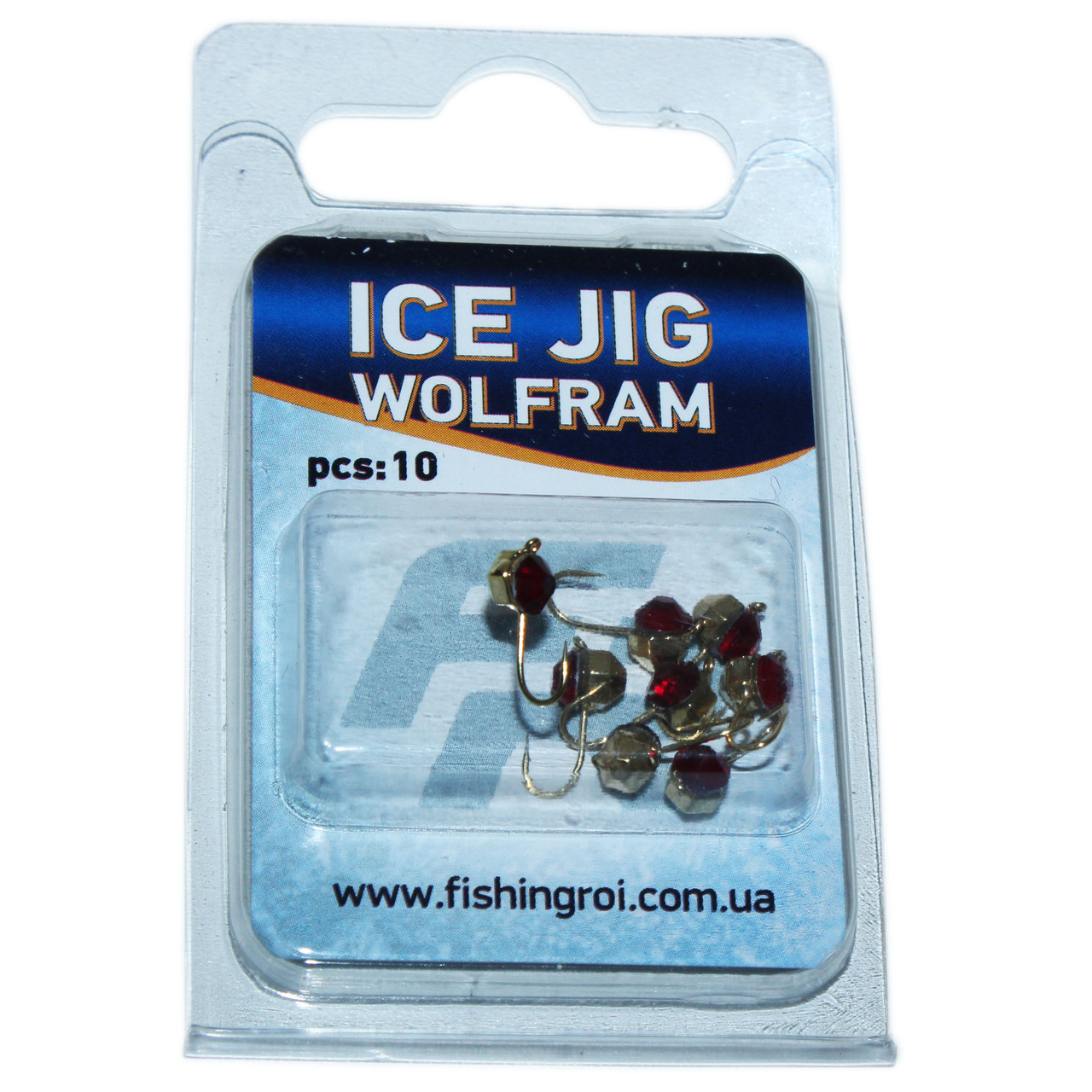 Блешня вольфрамова Кристал з каменем Fishing ROI Ice Jig 0.44 р., 2.5 мм., фото 1