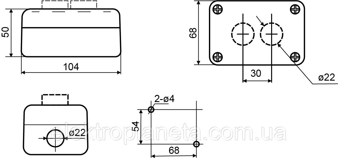 XAL-B211Н29 Пост кнопочный двухместный "Старт - Стоп" A0140020005 - фото 6 - id-p169273699