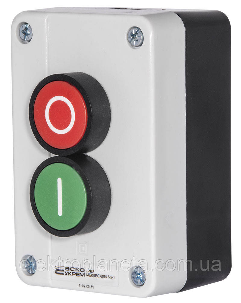 XAL-B213 Пост кнопочный двухместный "Старт - Стоп" A0140020006 - фото 3 - id-p169273700