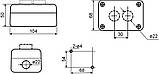 XAL-B222 Пост кнопковий двомісний "Вгору -Вниз" A0140020045, фото 5