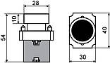 XB2-BA42 Кнопка "Стоп" червона A0140010003, фото 3