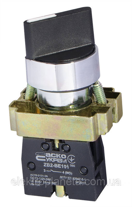XB2-BD21 поворотна Кнопка 2-х позиційна Стандартна ручка A0140010004