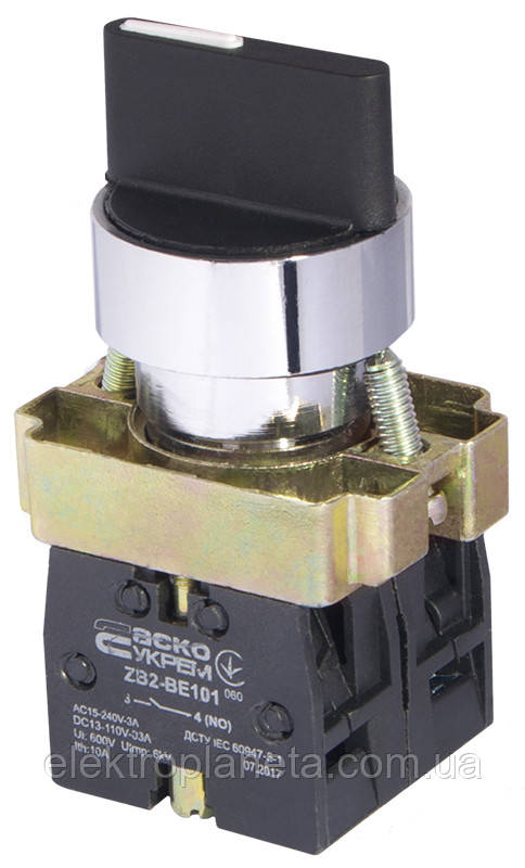 XB2-BD33 Кнопка поворотна трьохпозиційна стандартна ручка A0140010005