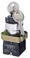 XB2-BG03 поворотна Кнопка з ключем 3-х позиційна A0140010008