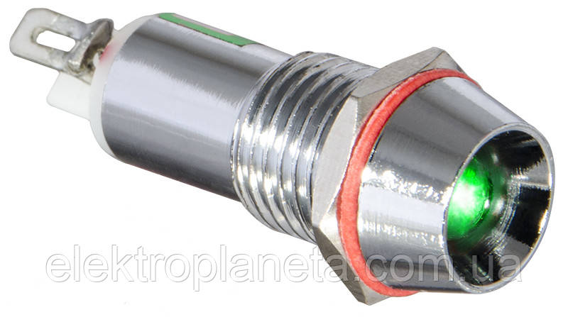 Сигнальна арматура лампа індикатор напруги AD22C-10 зелена 24V AC/DC A0140030119 A0140030119, фото 1