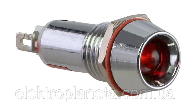Сигнальна арматура лампа індикатор напруги AD22C-10 червона 220V AC A0140030124 A0140030124, фото 1
