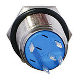 TYJ 16-361 металева кнопка з фіксацією 1NO+1NC, з підсвічуванням, зелена 220V A0140010099, фото 2