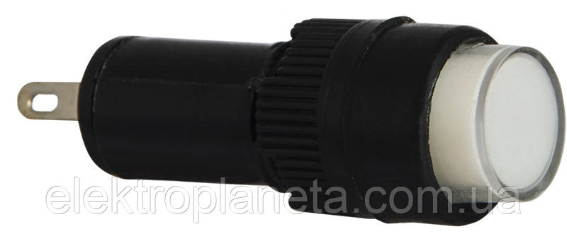Сигнальна арматура лампа індикатор AD22E-10DS біла АС 220V A0140030175, фото 1