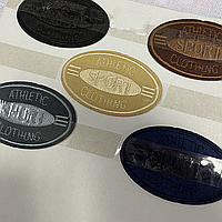 Термоаплікація овальна емблема Спорт, висота 5 см