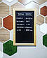 Дошка меню у рамі крейдова для написання меню дерев’яна 50x80см, фото 2
