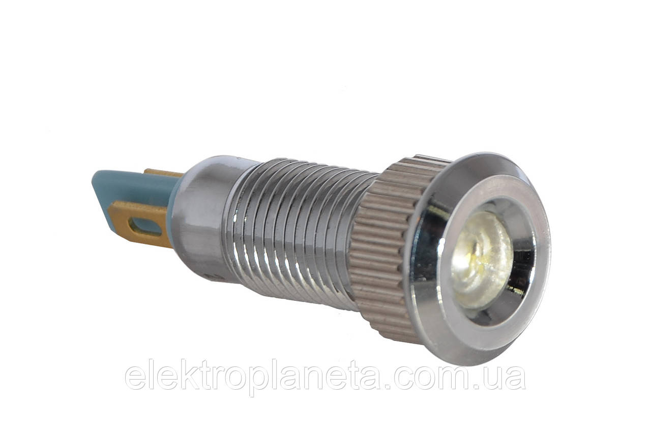 Сигнальна арматура лампа індикатор напруги TY08F біла 220V AC A0140030205 A0140030205, фото 1