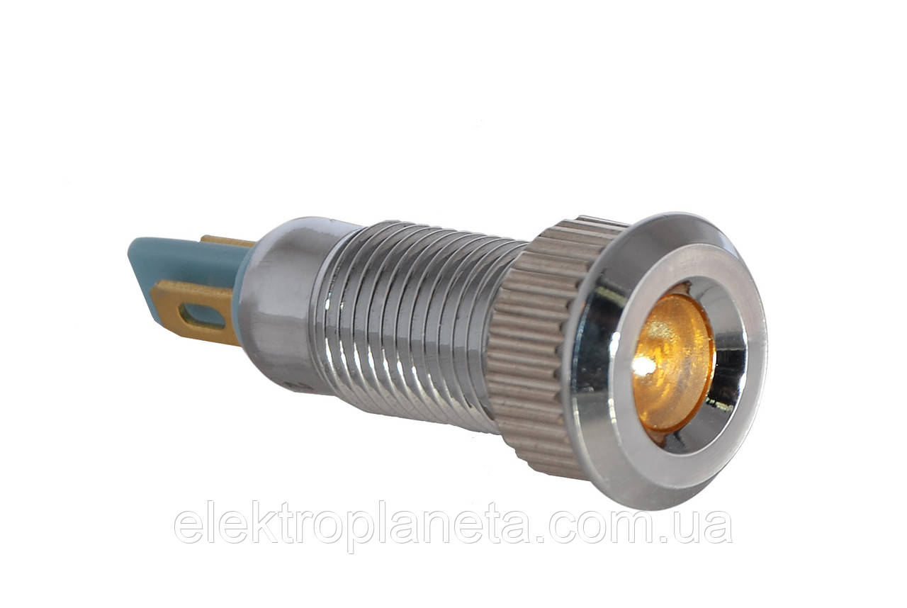 Сигнальна арматура лампа індикатор напруги TY08F жовта 220V AC A0140030206 A0140030206, фото 1