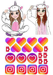 Вафельна картинка "Инстаграмм" - 13