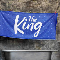 Рушник великий з принтом The King 150x70 см (PLB_21J040)