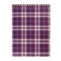 /Блокнот на пружине сверху SHOTLANDKA А5 48 л клетка фиолетовый