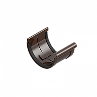 З'єднувач муфта жолоба водостічна система INES 120 мм Колір коричневий RAL 8017.