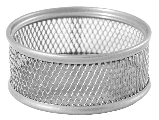 #Підставка для скріпок металева срібляста, фото 1