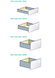 Ящик TitusTekform SlimlineDrawer DW100: H=110 ммL=500 мм антрацит тонкостінний з доводчиком Soft Closing з комплектом кріплень,, фото 5