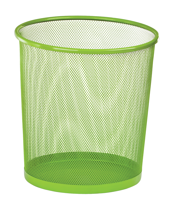 @Кошик для паперів 12 л кругла металева салатова KIDS Line