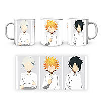 Кружка GeekLand The Promised Neverland Обіцяний Неверленд Норман Емма Рей Очі та номери NV 02.451