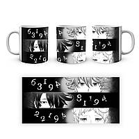 Кружка GeekLand The Promised Neverland Обіцяний Неверленд Норман Емма Рей Очі та номери NV 02.452