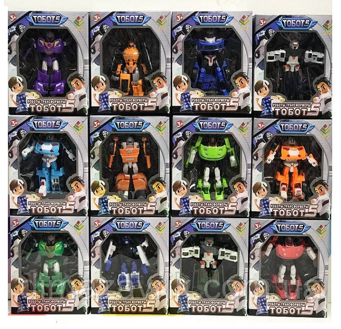 Трансформери Тоботи 12 шт в асортименті Tobot, ціна за 1 шт., фото 1