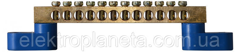 Нульова шина бруском з ізоляторами ВС - 1А 12 A0150120040, фото 1