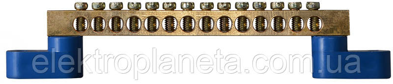 Нульова шина бруском з ізоляторами ВС - 1А 14 A0150120041, фото 1