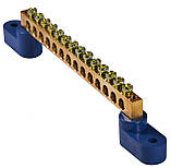 Нульова шина бруском з ізоляторами ВС - 1А 14 A0150120041, фото 2