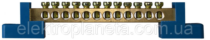 Нульова шина бруском з ізоляторами ВС - 2А 12 A0150120045, фото 1