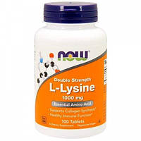 L-Лізин, L-Lysine (L-Lysine Hydrochloride), Now Foods, 1000 мг, 100 таблеток