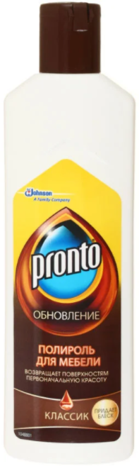 Рідкий поліроль для меблів Pronto "Класік" (300мл.) термін до 10.25р