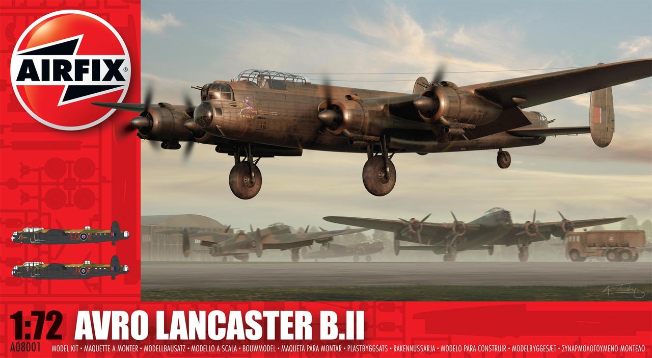 Avro Lancaster BII. Збірна модель літака в масштабі 1/72. AIRFIX 08001
