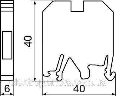 Клеммник наборной на дин-рейку JXB 2,5/35 желтый A0130010011 - фото 4 - id-p351324113