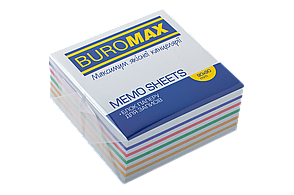 /Блок паперу для записів ВЕСЕЛКА 90х90х40 мм склеєний