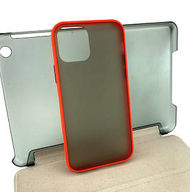 Чохол на iPhone 12, 12 Pro  накладка на бампер протиударний 2 in 1 Shadow Case червоний