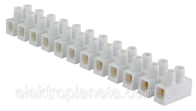 Клемні колодки білі відрізні "тип Н" 10 мм / 10А біла A0130040009, фото 1