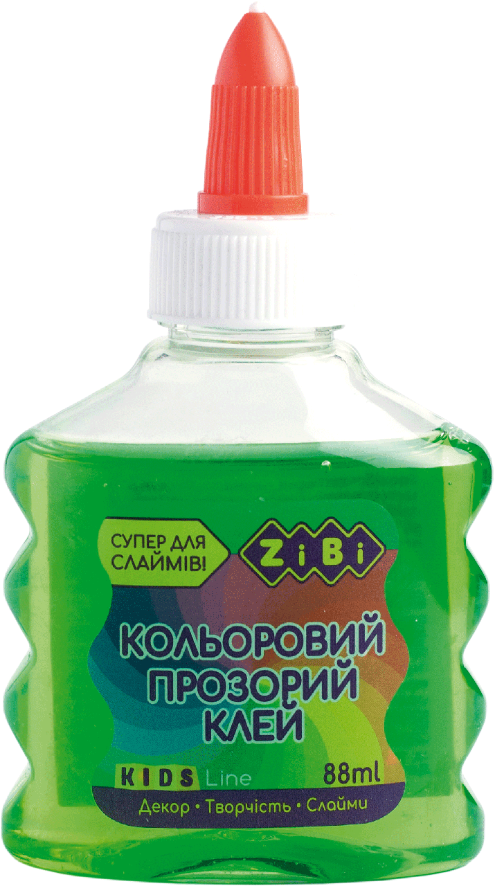 Клей зелений прозорий на PVAоснове 88 мл KIDS Line