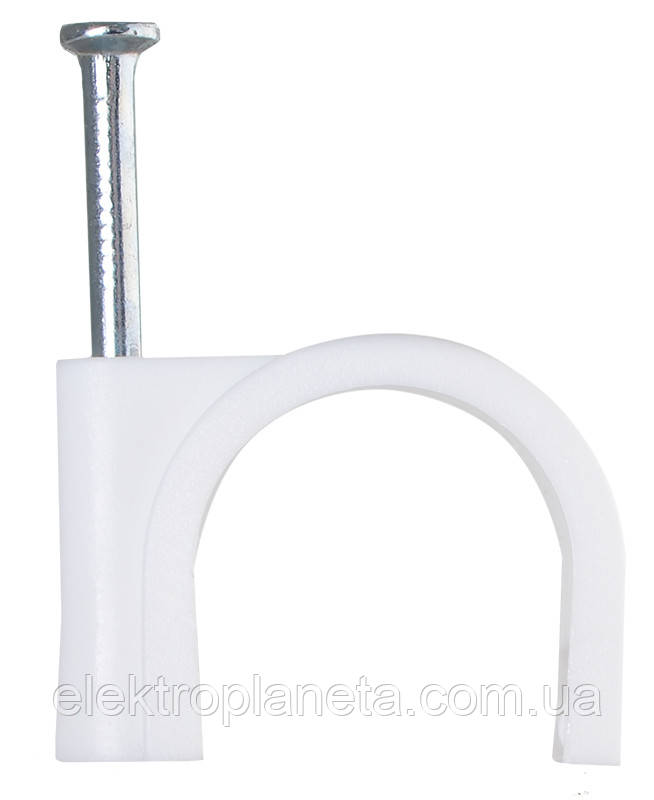 Скоба кабельна 16 мм кругла (упак 100шт) A0150030024, фото 1