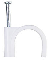 Скоба біла CHR-16 мм кругла (100шт) A0150030024
