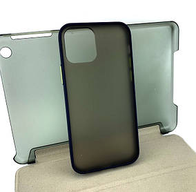 Чохол на iPhone 12, 12 Pro  накладка на бампер протиударний 2 in 1 Shadow Case синій