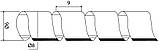 Спіральна обв'язка для захисту кабелів, проводів, шлангів SWB-08 Спіраль A0150070002, фото 3