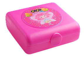 @$Контейнер для їжі 138х147х55мм рожевий KIDS Line