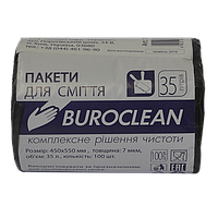 /Пакети для сміття 35л/100шт чорні BuroClean ECO