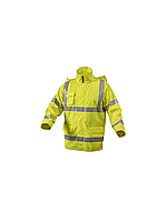 Куртка-дождевик светоотражающая, размер L, XL (желтая) HOEGERT HT5K263