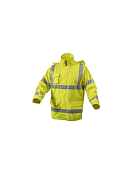 Куртка-дощовик світловідбиваюча, розмір L, XL (жовта) HOEGERT HT5K263