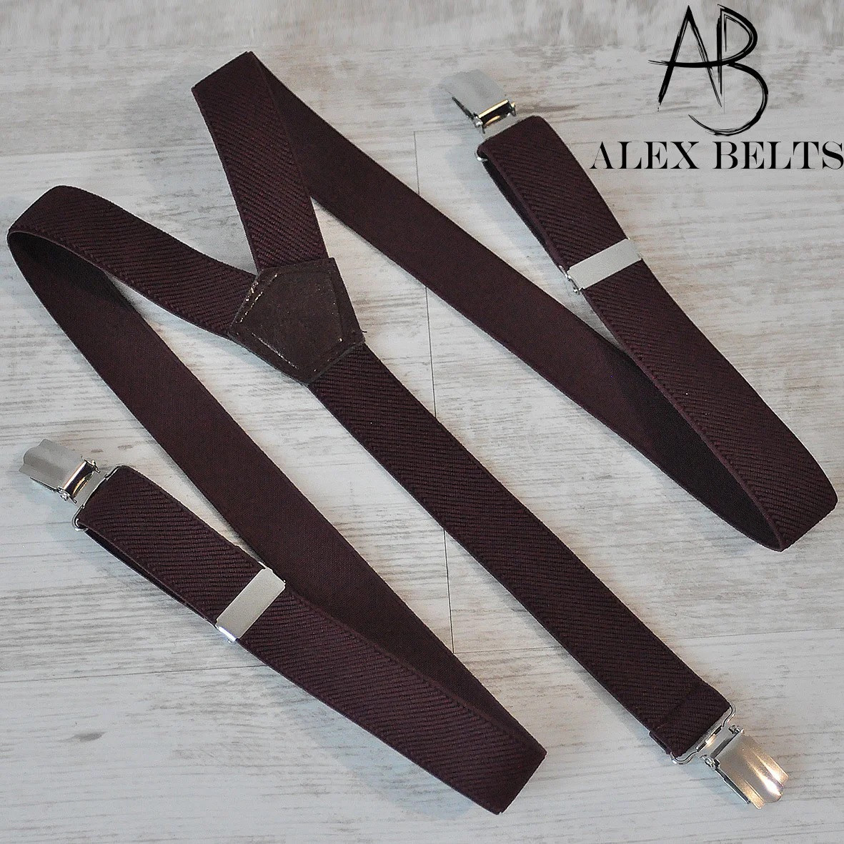 Підтяжки підліткові для брюк 25-ка Y унісекс коричневі