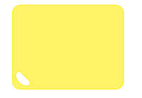 Доска разделочная для кухни пластиковая Maestro (Маестро) 38х29 см (MR-1783) Желтый